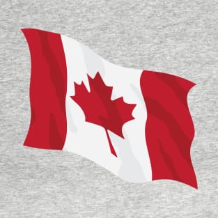 Canada Waving Flag Illustration T-Shirt